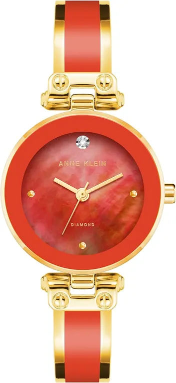 Klein Genuine Diamond Dial Bangle Watch