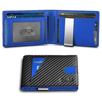 Zitahli RFID Blocking Bifold Slim Wallet w/ Money Clip