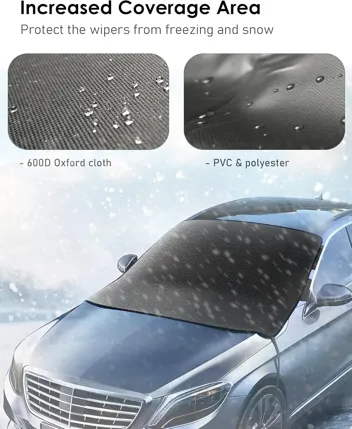 Juxmy 600D Oxford Fabric Ice & Snow Car Windshield Cover