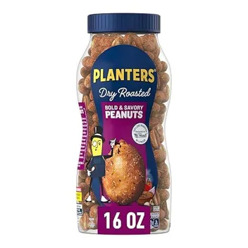 Bold & Savory Dry Roasted Peanuts (16oz Jar)