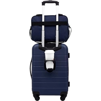 2-Piece Smart Luggage Set with Cup Holder, USB-Port