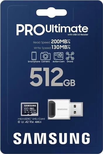 Pro Plus 128GB microSDXC Card (Up to 180MB/s)