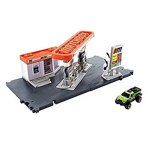 Matchbox Cars Playset, Action Drivers Fuel Station & 1:64 Scale Toy Truck