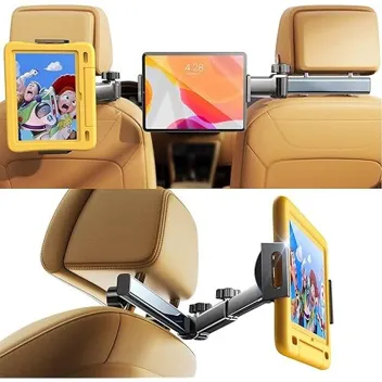 Lisen 3-in-1 4.7"-11" Tablet Car Seat Holder Mount