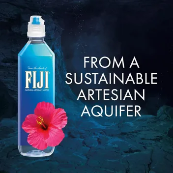 FIJI Natural Artesian Bottled Water (23.7oz, )