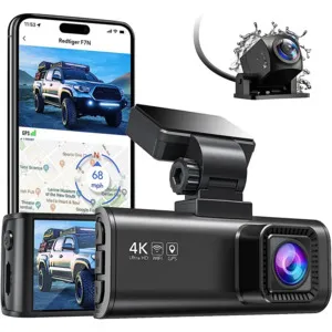 RedTiger 4K Dual Facing Dash Camera w/ 64GB SD Card