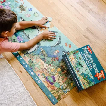 Search and Find Beneath the Waves Floor Puzzle (48 pcs)