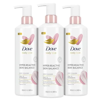 Body Love Body Cleanser Reaction-Prone Skin 3 Count, 17.5 oz