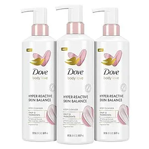 Body Love Body Cleanser Reaction-Prone Skin 3 Count, 17.5 oz