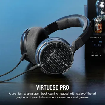 Virtuoso PRO Wired Open Back Gaming Headset, Carbon