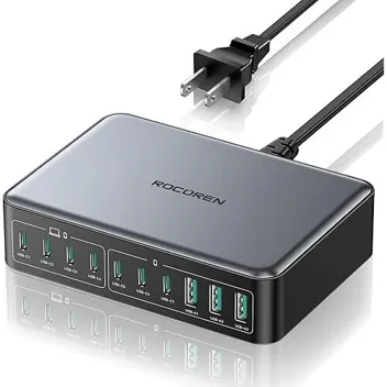 400W 10-Port GaN Charging Station