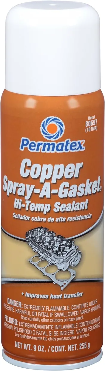 Permatex 80697 Copper Spray-A-Gasket Hi-Temp Adhesive Sealant