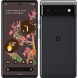 Google Pixel 6 – 5G Android Phone - Unlocked - 128GB - Stormy Black