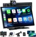 Lamtto 9" 1600x600 Apple CarPlay & Android Auto Wireless Car Stereo with 1080p