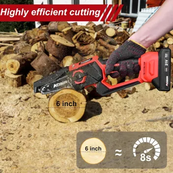 Aoben 6" 550W Brushless Motor Electric Cordless Mini Chainsaw Kit