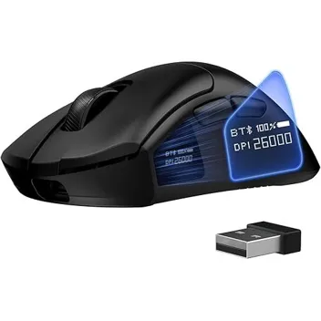 Ffj Elite10 2600dpi 6-Programmable Button 62g Wireless Mouse (Bluetooth or Adapter)