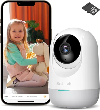 Botslab 2K WiFi Smart Pan Tilt Dome Indoor Security Camera