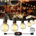 Xurisen 35.5ft 15+1x G40 Globe Bulb Outdoor String Light