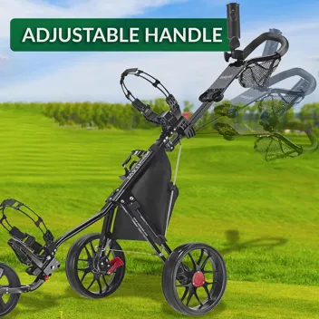 CaddyLite 11.5 V3 Dexlue Golf Push Cart (Black/Lime)