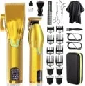 Karrte Cordless Hair Clippers & T-Blade Trimmer Set with 12x Guards