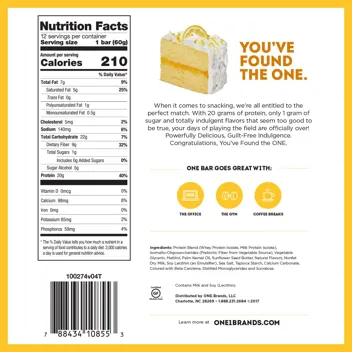 ONE Protein Bars (Fruity Cereal, 12-Count)