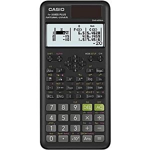 fx-300ESPLUS2 2nd Edition, Standard Scientific Calculator, Black