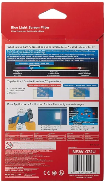 HORI Switch Lite Screen Protective Filter