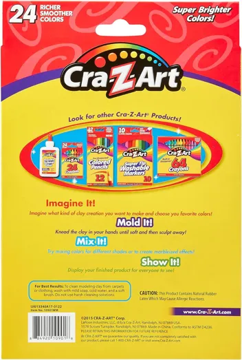 24-Count Multicolor Modeling Clay