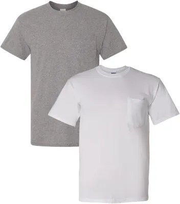 Adult DryBlend Workwear T-Shirts with Pocket (Grey, )