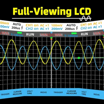 Bside 2-Channel 3.98" Touch Display 50MHz Bandwidth Handheld Oscilloscope