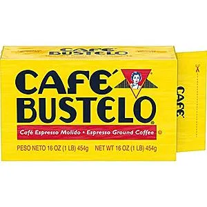 [S&S]: 16-Oz Café Bustelo Ground Coffee Brick (Espresso Dark Roast)