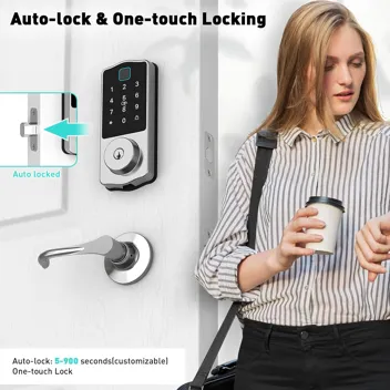 8-in-1 Front Door Smart Lock Set w/ Keypad Door Lock