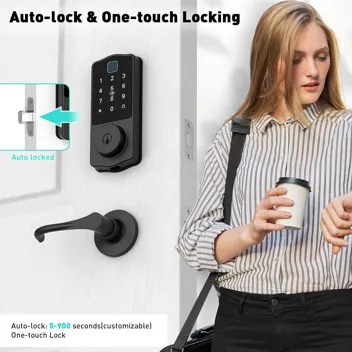 KPP 8-in-1 Front Door Smart Lock Set w/ Keypad Door Lock