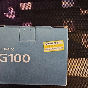 LUMIX DC-G100KK 4K Mirrorless Camera Clearance