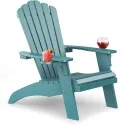 Upstreman Max Weather-Resistant Polystyrene Oversized Adirondack Chair