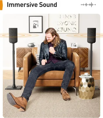 33-42" Adjustable Speaker Stands (Pair)