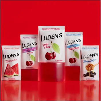 Luden's Wild Honey Soothing Throat Drops (30-Count)