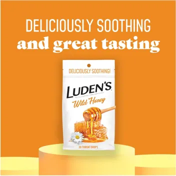 Luden's Wild Honey Soothing Throat Drops (30-Count)