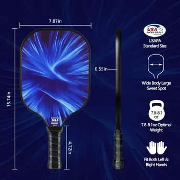 Enerface USAPA Approved Pickleball Paddle with Ball