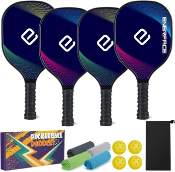 Enerface USAPA Approved Pickleball Paddle with Ball