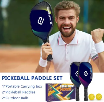 Enerface USAPA Approved Pickleball Paddle with Ball