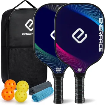 Enerface USAPA Approved Pickleball Paddle with Ball