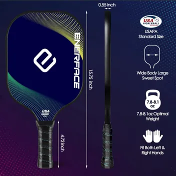 Enerface USAPA Approved Pickleball Paddle with Ball