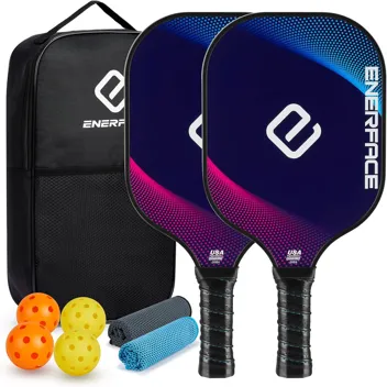 Enerface USAPA Approved Pickleball Paddle with Ball