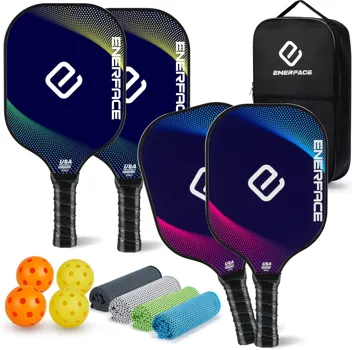 Enerface USAPA Approved Pickleball Paddle with Ball