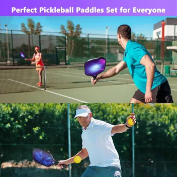 Enerface USAPA Approved Pickleball Paddle with Ball