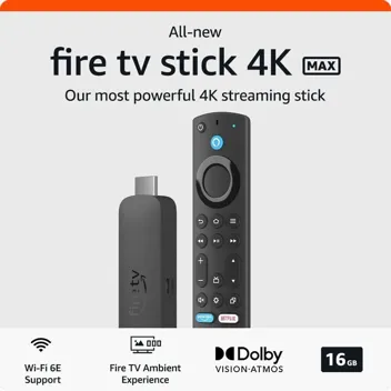 Fire TV Stick 4K Max Streaming Media Player w/ Alexa Voice Remote