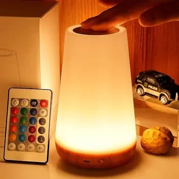 Thausdas 13-Color 3-Mode Adjustable Portable Bedside Lamp