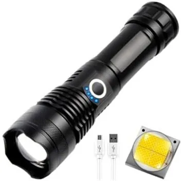 ZonkTopOne 900k-Lumen Zoomable 5-Mode LED USB-Rechargeable Flashlight