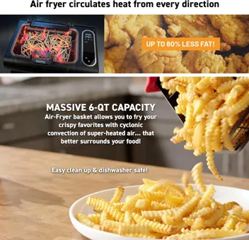 Gourmia Smokeless Indoor Grill & Air Fryer